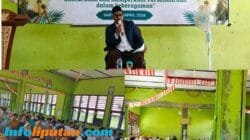 Pererat Silaturahmi,PGRI Kecamatan Air Nanigan,Gelar Halalbihalal Di SMP Negeri 1 Air Nanigan