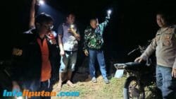 Polsek Pulau Panggung Identifikasi TKP Dugaan Korban Tenggelam di Genangan Waduk Batu Tegi