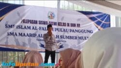 Pelepasan Siswa Siswi di Al-Falah Sumber Mulya, Ini Sambutan Hadi Hariyanto Wakili Wali Murid