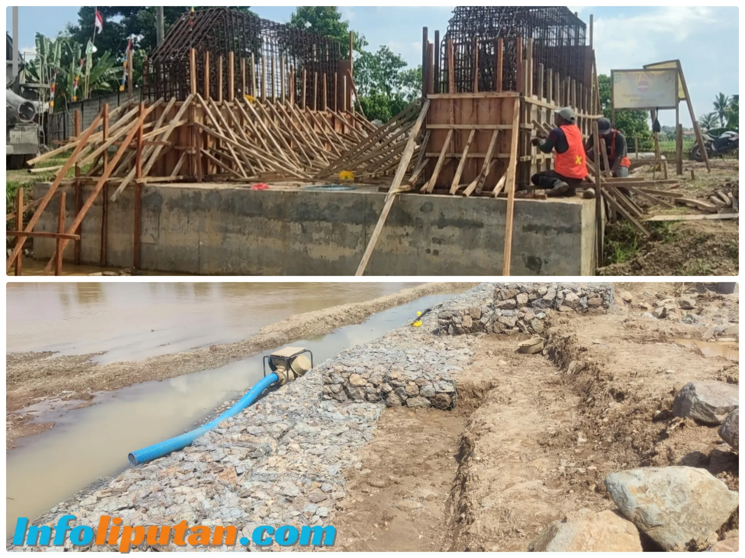 Proyek Jembatan Miliaran di Pringsewu Diduga Tidak Sesuai Spesifikasi, Wartawan Diancam Pakai Gergaji