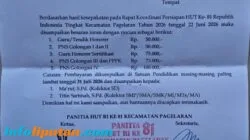 VIRAL SURAT EDARAN PUNGUTAN HUT RI KE-81 TUAI SOROTAN