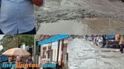 Jalan Provinsi Jambi Di Desa Pulau Tengah Kecamatan Keliling Danau Sangat Memperhatinkan Para Kendaraan