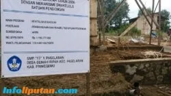 Pengawasan Proyek Revitalisasi SMP 17 Pagelaran Disorot, Aktivis Minta Dinas Pendidikan Pringsewu Turun Tangan