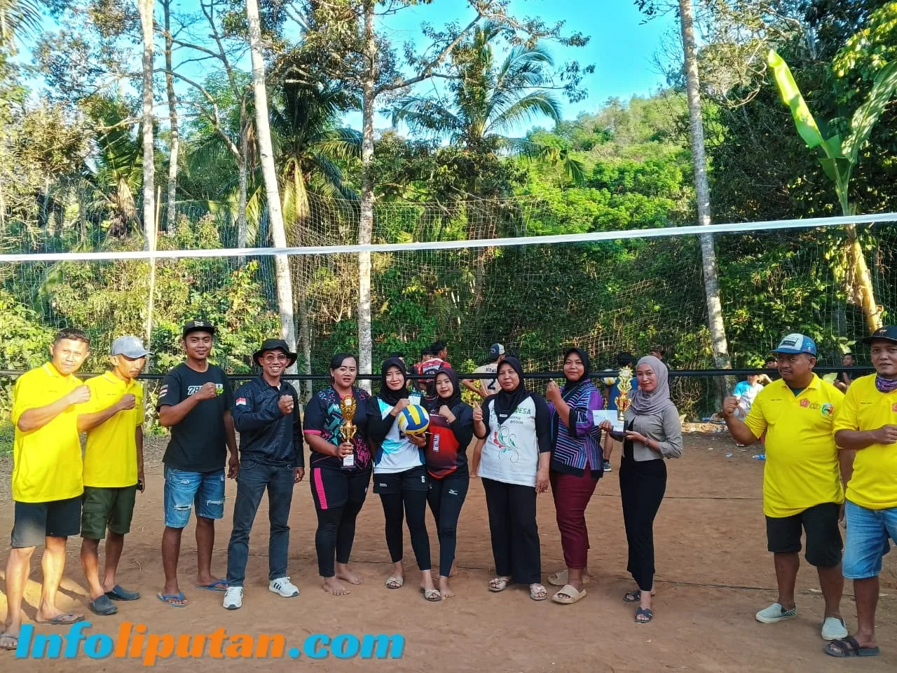 Semarak HUT RI ke-81 di Pekon Sinar Jawa dari Lomba Ngaji, Gaple dan Voli