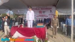 Khidmat dan Meriah, Upacara Bendera HUT RI ke-81 Berlangsung di Lapangan Sukoharjo Pringsewu