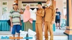 197 KPM di Pekon Tunggul Pawenang Terima Bantuan Beras Pangan