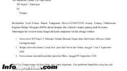 Dampak Abu Vulkanik Erupsi Anak Krakatau, SDN 1 Datarajan Terapkan Belajar dari Rumah